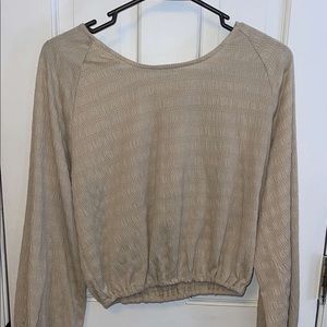 Long sleeve open back set (pants and shirt included)